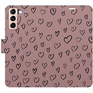 iSaprio Flip case Heart Dark 02 for Samsung Galaxy S21 - Phone Case