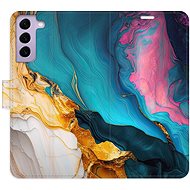 iSaprio Flip Case Colourful Marble for Samsung Galaxy S22 5G - Phone Case