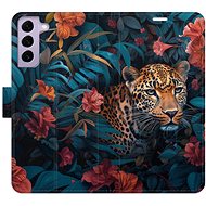 iSaprio Flip Case Flower Jaguar 02 for Samsung Galaxy S22 5G - Phone Case