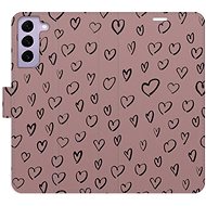 iSaprio Flip case Heart Dark 02 for Samsung Galaxy S22 5G - Phone Case