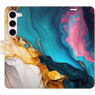 iSaprio Flip Case Colourful Marble for Samsung Galaxy S23 5G - Phone Case