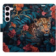 iSaprio Flip Case Flower Jaguar 02 for Samsung Galaxy S23 5G - Phone Case