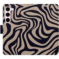 iSaprio Flip Case Zebra Black 02 for Samsung Galaxy S23 5G - Phone Case