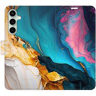 iSaprio Flip Case Colourful Marble for Samsung Galaxy S23 FE - Phone Case