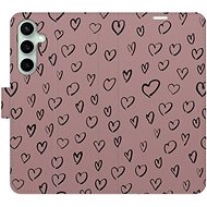 iSaprio Flip case Heart Dark 02 for Samsung Galaxy S23 FE - Phone Case