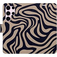 iSaprio Flip Case Zebra Black 02 for Samsung Galaxy S23 Ultra - Phone Case
