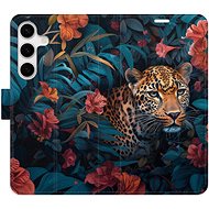 iSaprio Flip Case Flower Jaguar 02 for Samsung Galaxy S24 - Phone Case
