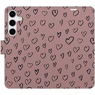 iSaprio Flip case Heart Dark 02 for Samsung Galaxy S24 - Phone Case