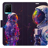 iSaprio Flip Case Neon Astronaut 02 for Vivo Y21 / Y21s / Y33s - Phone Case