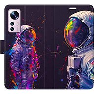iSaprio Flip Case Neon Astronaut 02 for Xiaomi 12 / 12X - Phone Case