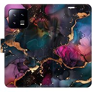 iSaprio Flip Case Dark Marble for Xiaomi 13 - Phone Case