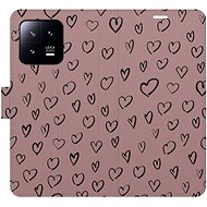 iSaprio Flip case Heart Dark 02 for Xiaomi 13 - Phone Case