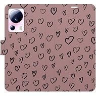iSaprio Flip case Heart Dark 02 for Xiaomi 13 Lite - Phone Case
