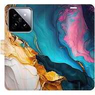 iSaprio Flip Case Colourful Marble for Xiaomi 14 - Phone Case