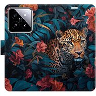 iSaprio Flip Case Flower Jaguar 02 for Xiaomi 14 - Phone Case