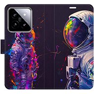 iSaprio Flip Case Neon Astronaut 02 for Xiaomi 14 - Phone Case