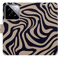 iSaprio Flip Case Zebra Black 02 for Xiaomi 14 - Phone Case
