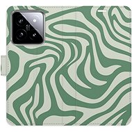 iSaprio Flip Case Zebra Green 02 for Xiaomi 14 - Phone Case