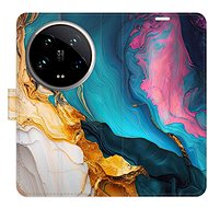 iSaprio Flip Case Colourful Marble for Xiaomi 14 Ultra - Phone Case