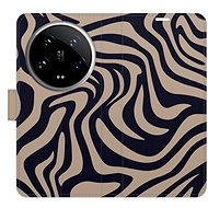 iSaprio Flip Case Zebra Black 02 for Xiaomi 14 Ultra - Phone Case