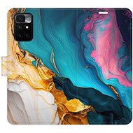 iSaprio Flip case Colourful Marble for Xiaomi Redmi 10 - Phone Case