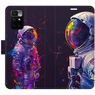 iSaprio Flip Case Neon Astronaut 02 for Xiaomi Redmi 10 - Phone Case