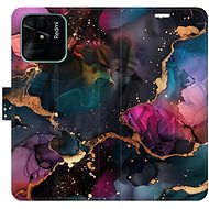 iSaprio Flip case Dark Marble for Xiaomi Redmi 10C - Phone Case
