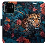 iSaprio Flip case Flower Jaguar 02 for Xiaomi Redmi 10C - Phone Case