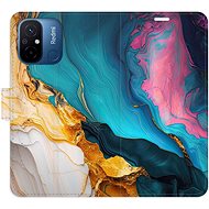 iSaprio Flip case Colourful Marble for Xiaomi Redmi 12C - Phone Case