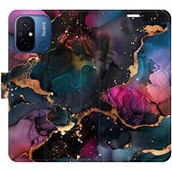 iSaprio Flip case Dark Marble for Xiaomi Redmi 12C - Phone Case