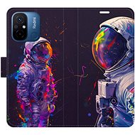 iSaprio Flip case Neon Astronaut 02 for Xiaomi Redmi 12C - Phone Case