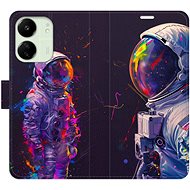 iSaprio Flip case Neon Astronaut 02 for Xiaomi Redmi 13C - Phone Case