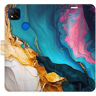 iSaprio Flip case Colourful Marble for Xiaomi Redmi 9C - Phone Case