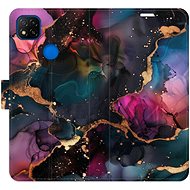 iSaprio Flip case Dark Marble for Xiaomi Redmi 9C - Phone Case