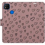 iSaprio Flip case Heart Dark 02 for Xiaomi Redmi 9C - Phone Case