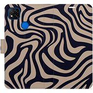 iSaprio Flip case Zebra Black 02 for Xiaomi Redmi 9C - Phone Case