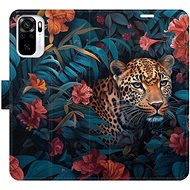iSaprio Flip case Flower Jaguar 02 for Xiaomi Redmi Note 10 / Note 10S - Phone Case