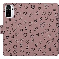 iSaprio Flip case Heart Dark 02 for Xiaomi Redmi Note 10 / Note 10S - Phone Case