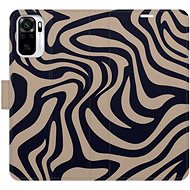 iSaprio Flip case Zebra Black 02 for Xiaomi Redmi Note 10 / Note 10S - Phone Case