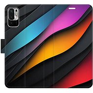 iSaprio Flip case Color Waves for Xiaomi Redmi Note 10 5G - Phone Case