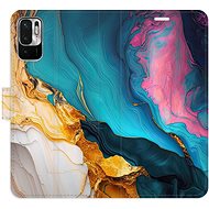 iSaprio Flip case Colourful Marble for Xiaomi Redmi Note 10 5G - Phone Case