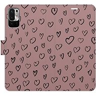 iSaprio Flip case Heart Dark 02 for Xiaomi Redmi Note 10 5G - Phone Case
