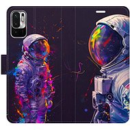 iSaprio Flip case Neon Astronaut 02 for Xiaomi Redmi Note 10 5G - Phone Case