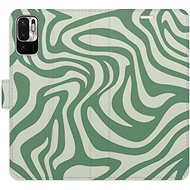 iSaprio Flip case Zebra Green 02 for Xiaomi Redmi Note 10 5G - Phone Case