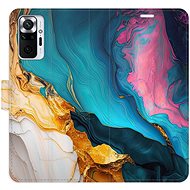 iSaprio Flip case Colourful Marble for Xiaomi Redmi Note 10 Pro - Phone Case