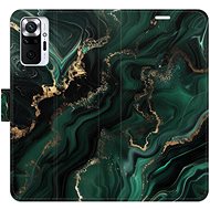 iSaprio Flip case Emerald 02 for Xiaomi Redmi Note 10 Pro - Phone Case