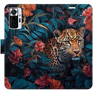 iSaprio Flip case Flower Jaguar 02 for Xiaomi Redmi Note 10 Pro - Phone Case