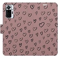 iSaprio Flip case Heart Dark 02 for Xiaomi Redmi Note 10 Pro - Phone Case