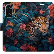 iSaprio Flip case Flower Jaguar 02 for Xiaomi Redmi Note 11 / Note 11S - Phone Case