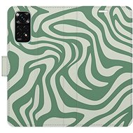 iSaprio Flip case Zebra Green 02 for Xiaomi Redmi Note 11 / Note 11S - Phone Case